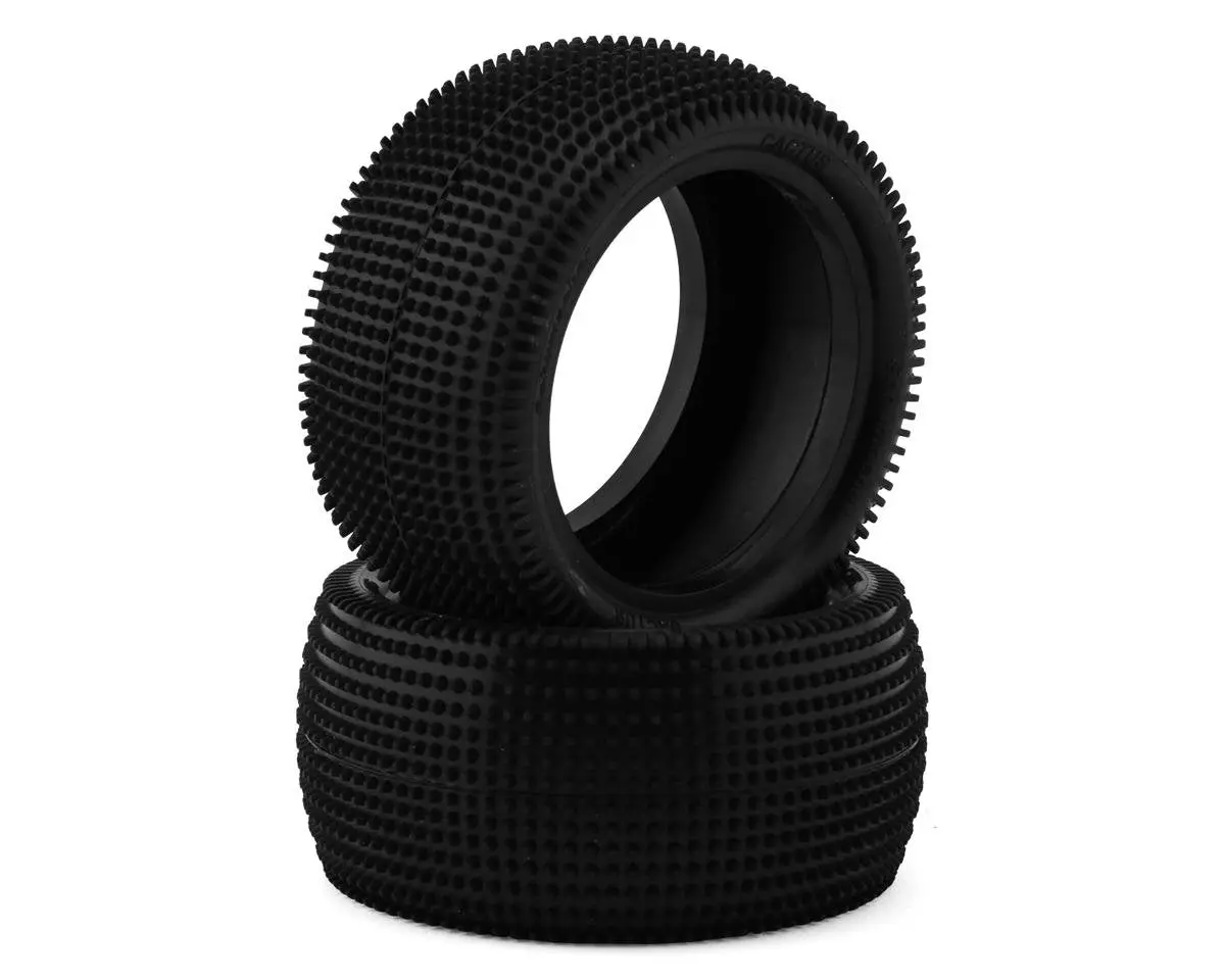 Yokomo Cactus 2.2" Rear 1/10 Buggy Carpet Tire (2) (Yellow) Yau-6838A 1
