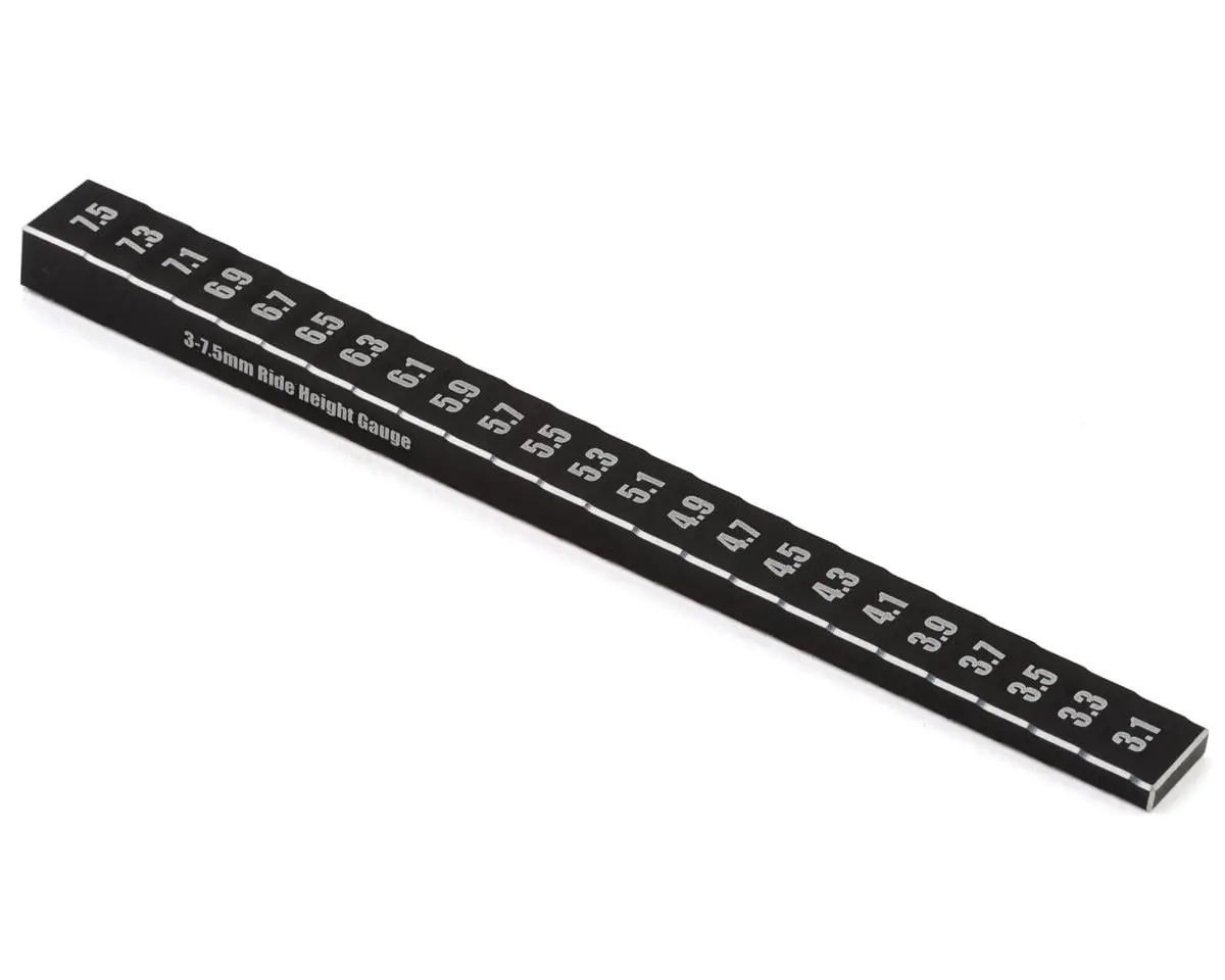 Yokomo Touring Car Aluminum Ride Height Gauge (Black) (3-7.5Mm) 1