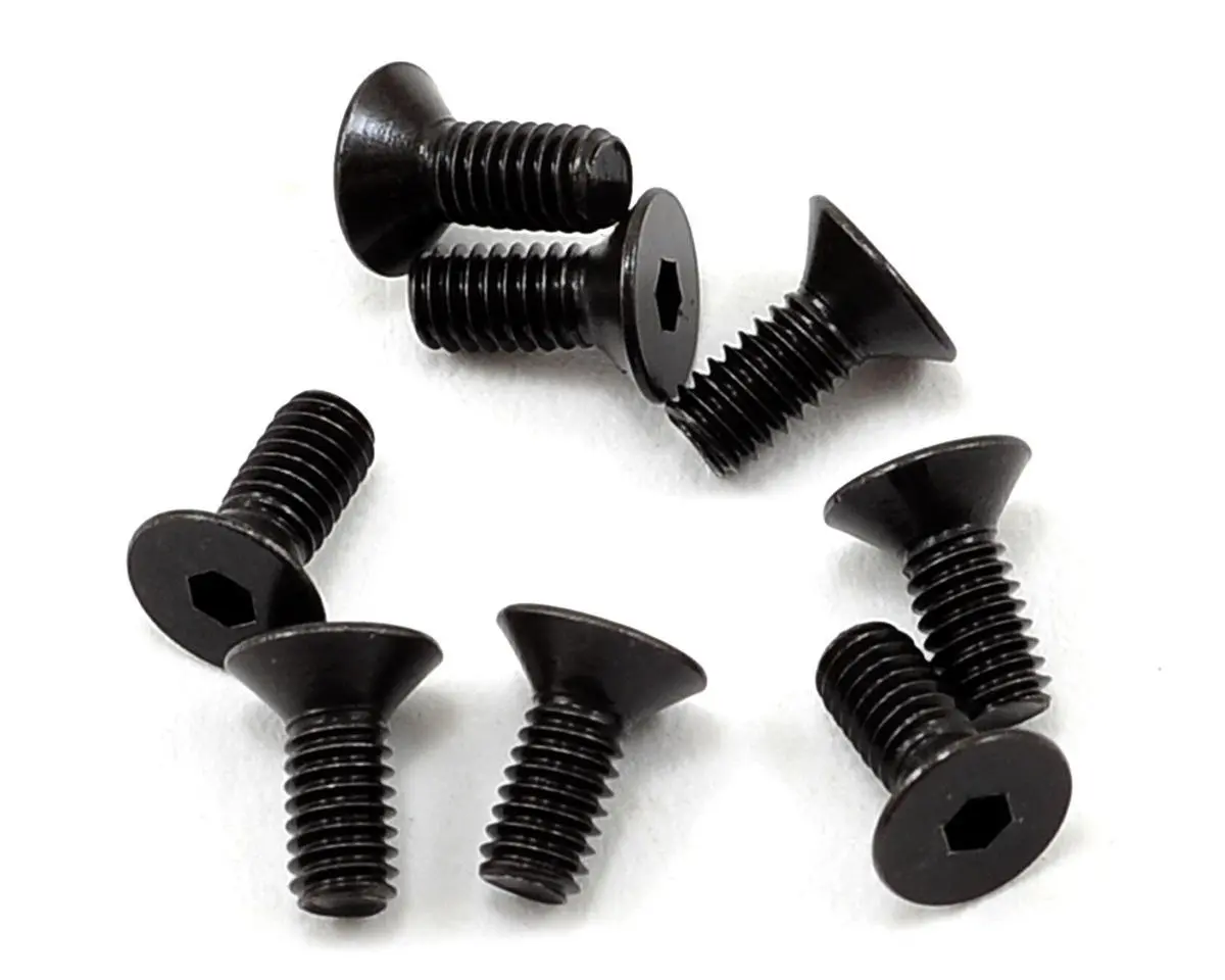 Yokomo 2.5X6mm Flat Head Hex Screw (10) Zc-F256a 1
