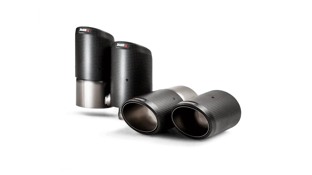 Akrapovic Tail Pipe Set (Carbon) For 2018-2024 Porsche Cayenne V6 E-Hybrid W Opf/Gpf 1