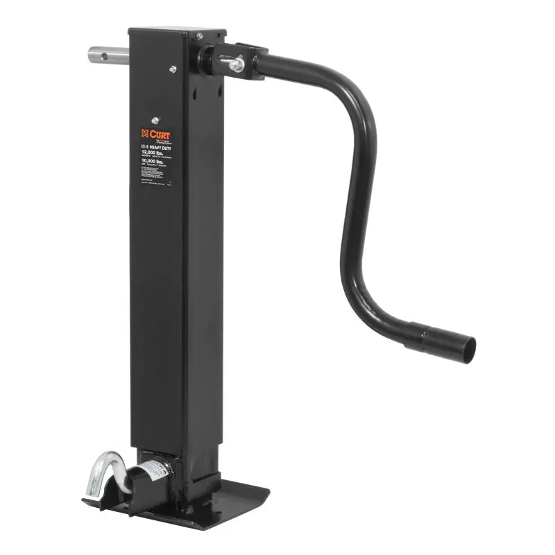 Curt Direct-Weld Square Jack W/Side Handle (12000Lbs 12-1/2In Travel) 1