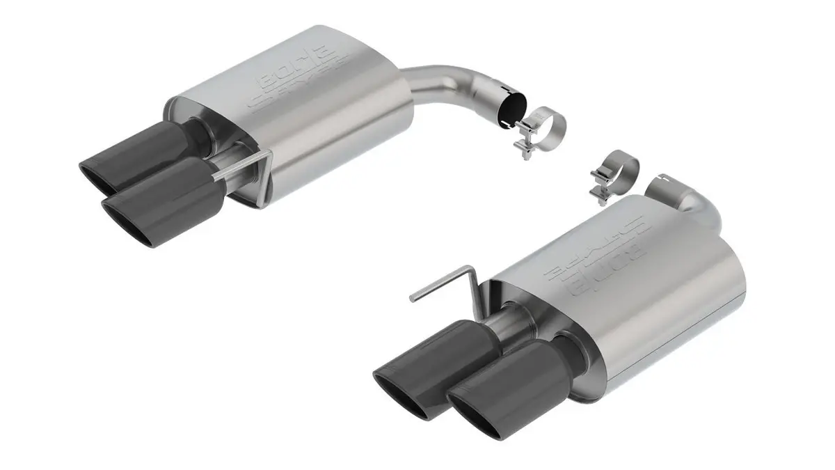 Borla S-Type Axle-Back Exhaust System – 2.5" Black Chrome For 2018–2021 Ford Mustang Gt 5.0L (No Valves) 1