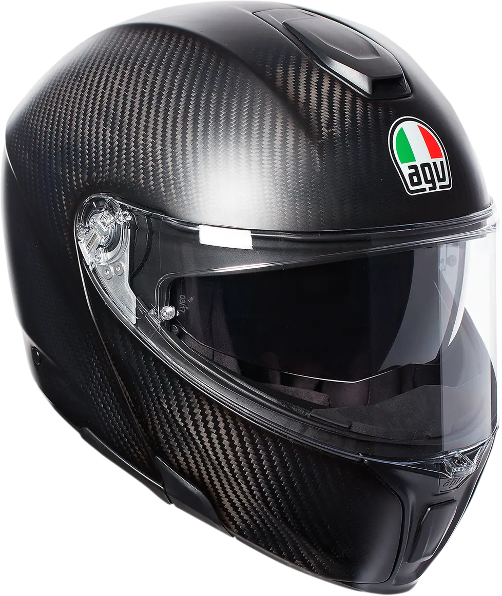 Agv Sportmodular Helmet – Matte Carbon Finish, Size Large 1