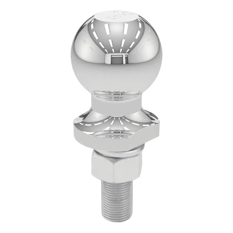 Curt 2-Inch Trailer Ball — Chrome-Finished, 3/4" X 2-1/8" Shank, 3,500 Lb Capacity 1