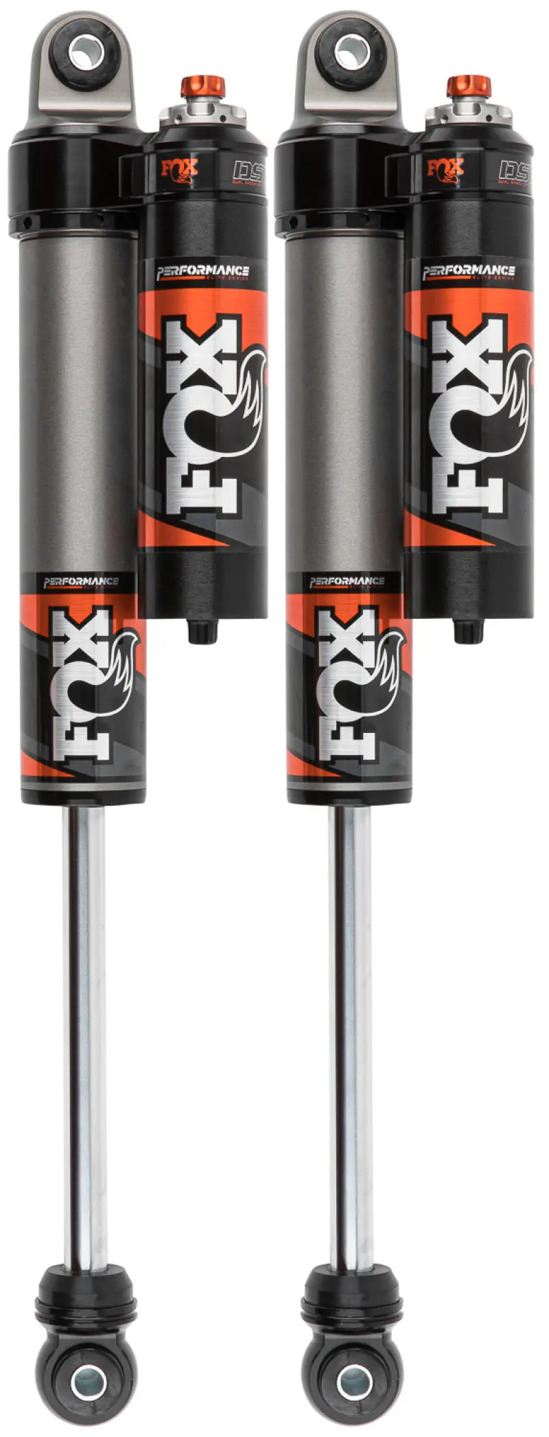 Fox 2.5 Performance Elite Reservoir Rear Shocks For 2017+ Ford Super Duty (0–1.5" Lift, Dual-Speed Compression) 1