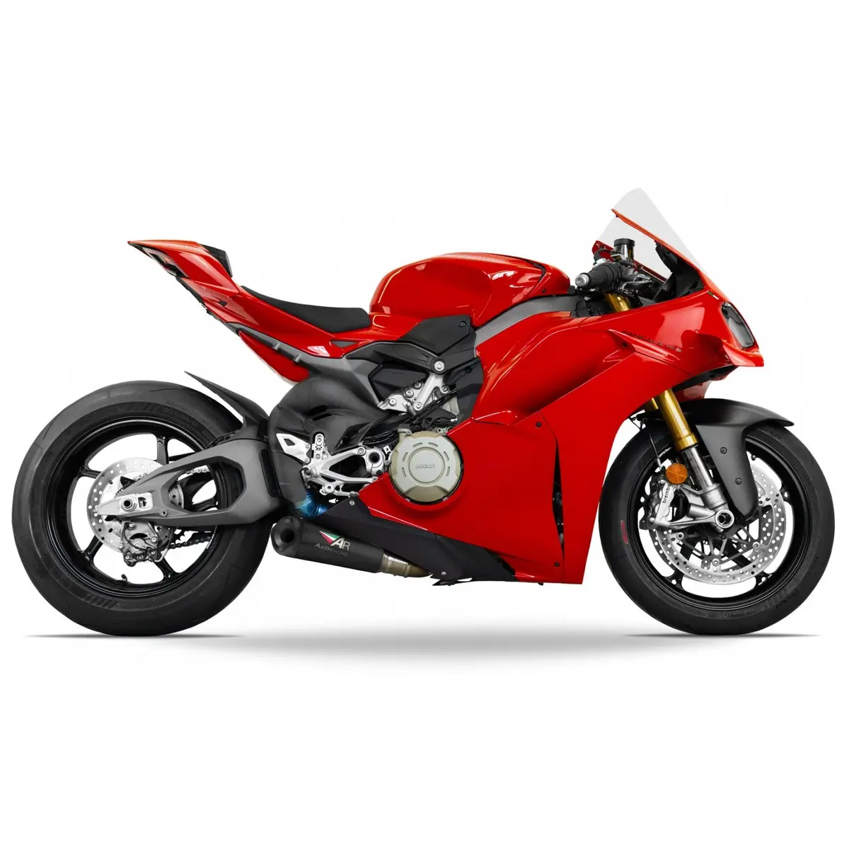 Austin Racing Gp3 De-Cat Exhaust System With V3 Mini Slip On For 2025+ Ducati Panigale V4, V4S 3