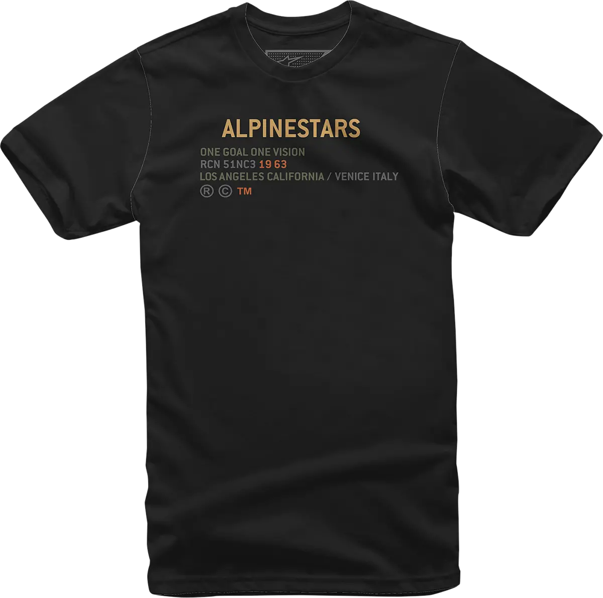Alpinestars Quest Crew Neck T-Shirt – Black, Large (Model 1212-7200210-L) 1