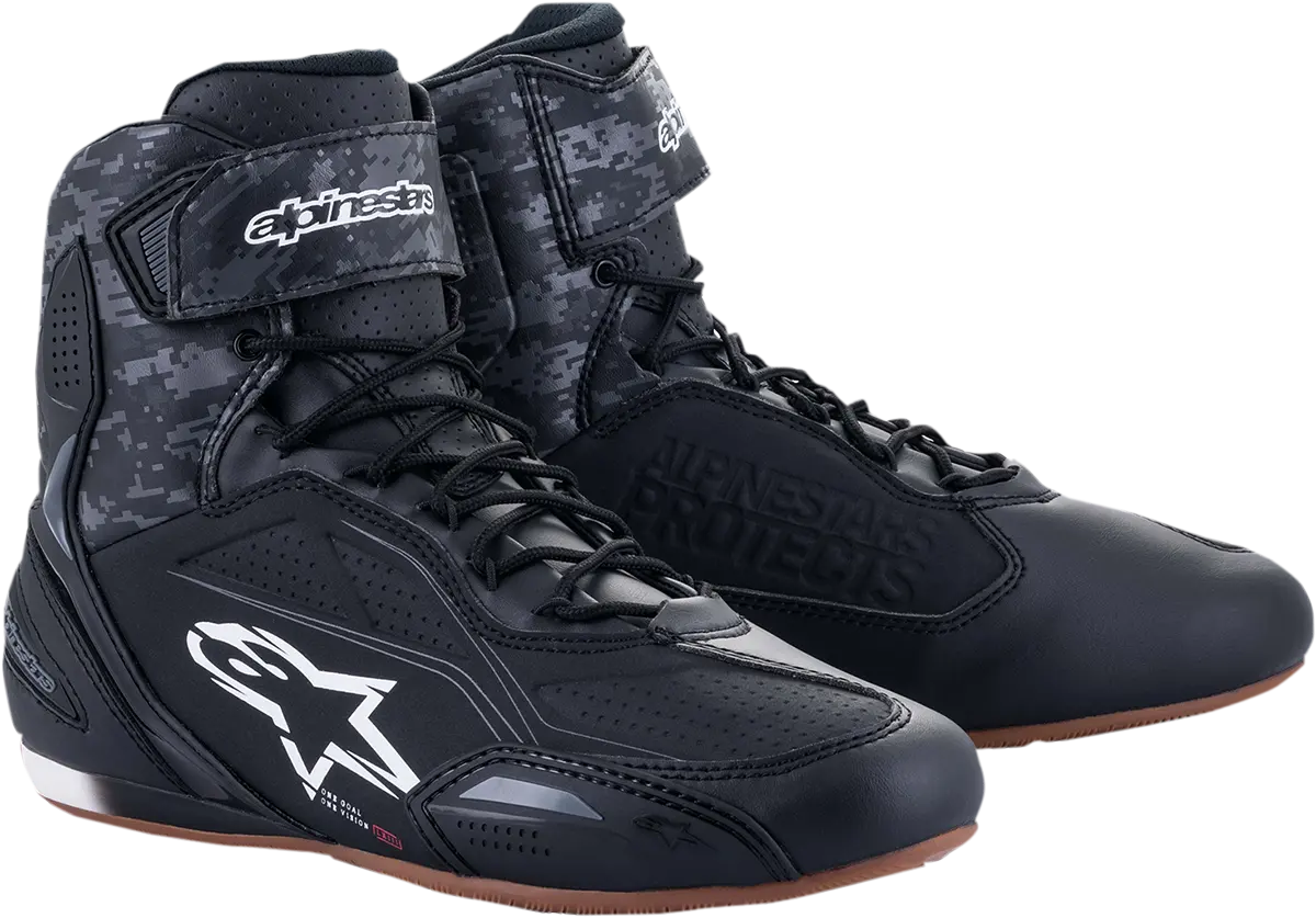Alpinestars Faster-3 Motorcycle Shoes – Black/Gray, Us Size 10 (2510219118210) 1