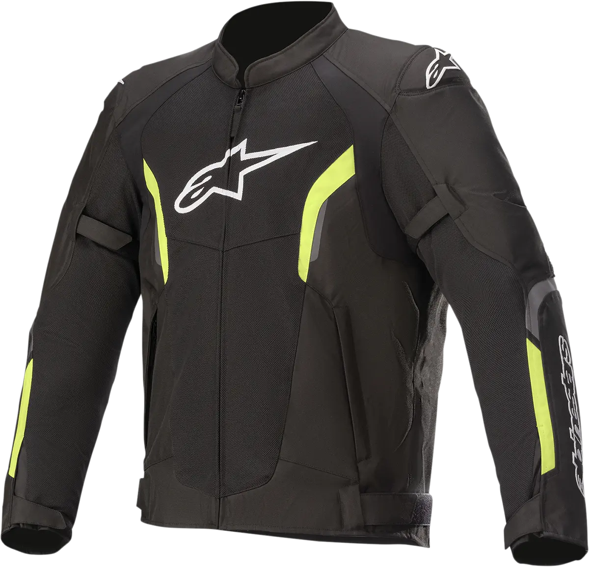 Alpinestars Ast Air V2 Perforated Motorcycle Jacket – Black/Yellow, Size 4Xl (3306121-155-4X) 1