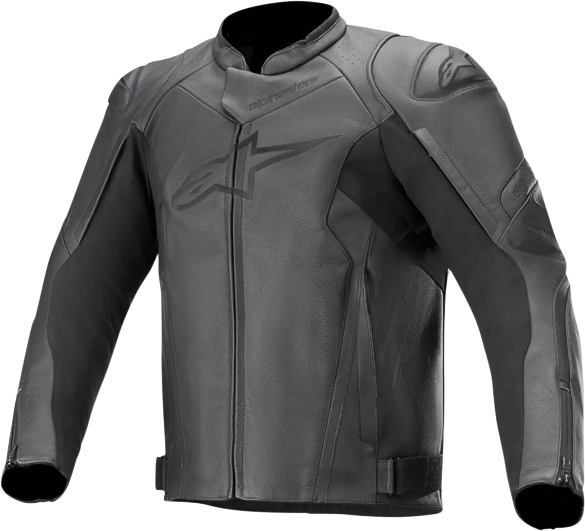 Alpinestars Faster V2 Leather Motorcycle Jacket – Black, Us Size 46 (Eu 56) 1