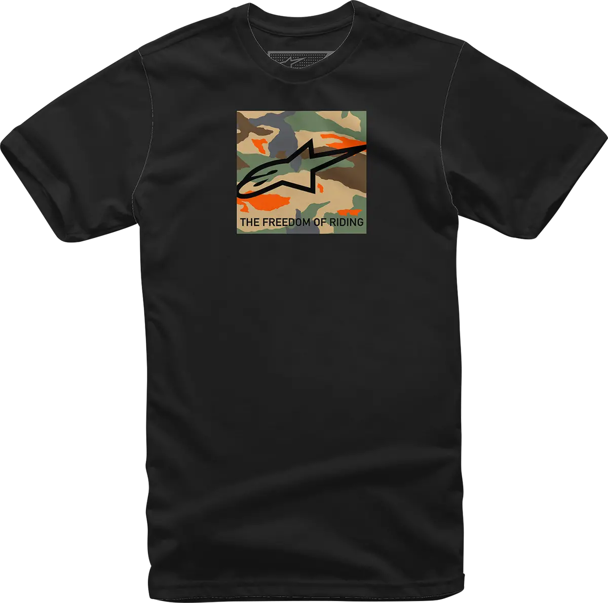 Alpinestars Free Camo Graphic T-Shirt – Black, Size Large (Model 1232-72220-10-L) 1