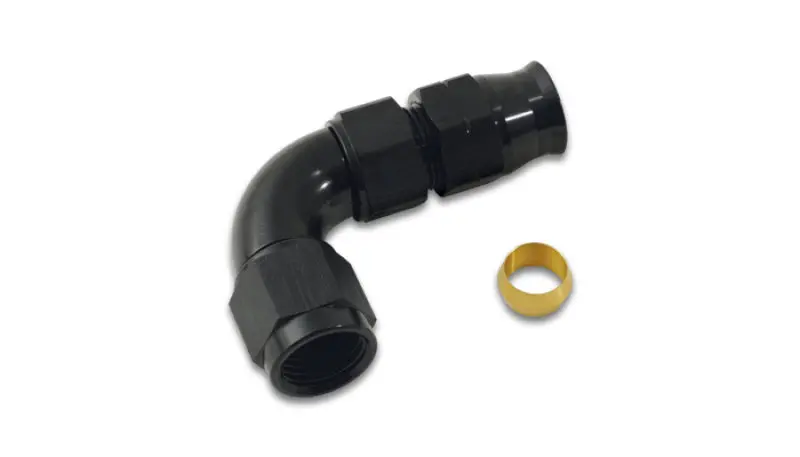 Vibrant 3/8-Inch Tube To -6An Female 90° Swivel Fitting With Olive Inserts 1
