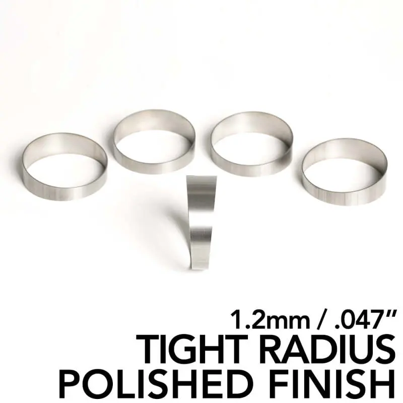 Ticon Industries 2.5-Inch Polished Stainless Steel Pie-Cut Elbows – 5-Pack 1