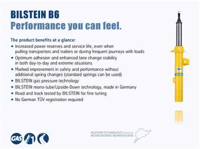 Bilstein B6 Twin-Tube Front Left Strut For 2013–2018 Toyota Rav4 1