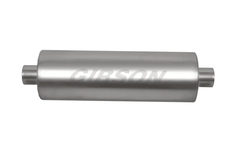 Gibson Mwa Superflow Center-Exit Round Muffler – 5" X 10", 3" Inlet/Outlet, Stainless Steel 1