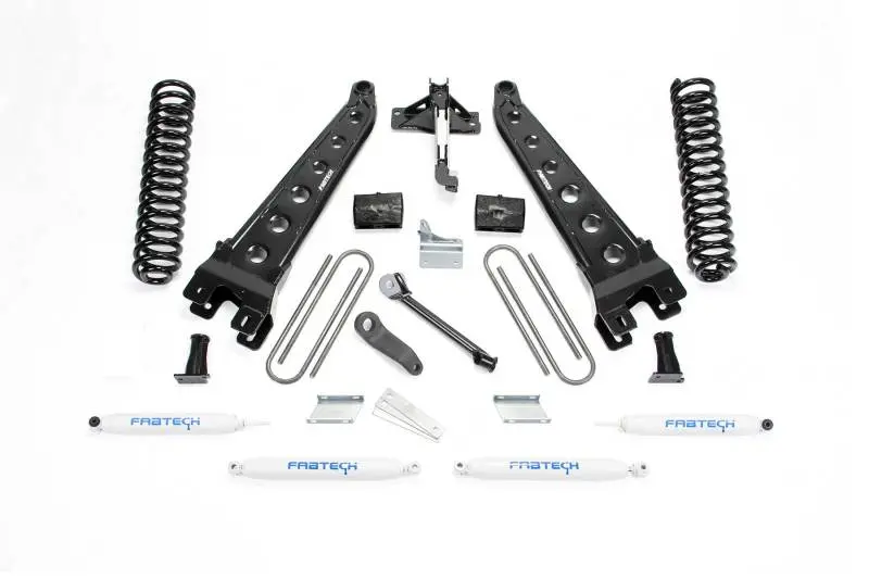 Fabtech 08-16 Ford F250/350 4Wd 4In Radius Arm System W/Perf. Shocks 1