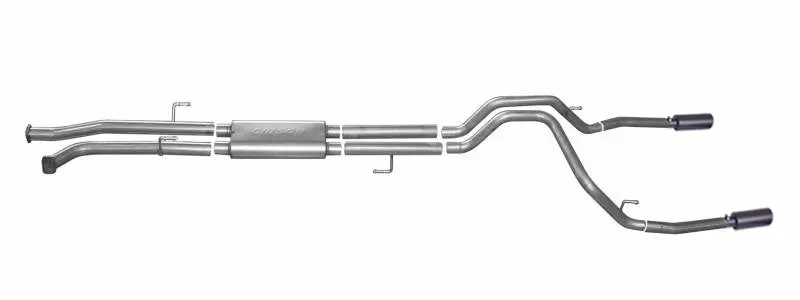 Gibson Black Elite Dual Split Cat-Back Exhaust For 2008–2013 Toyota Tundra 5.7L 1