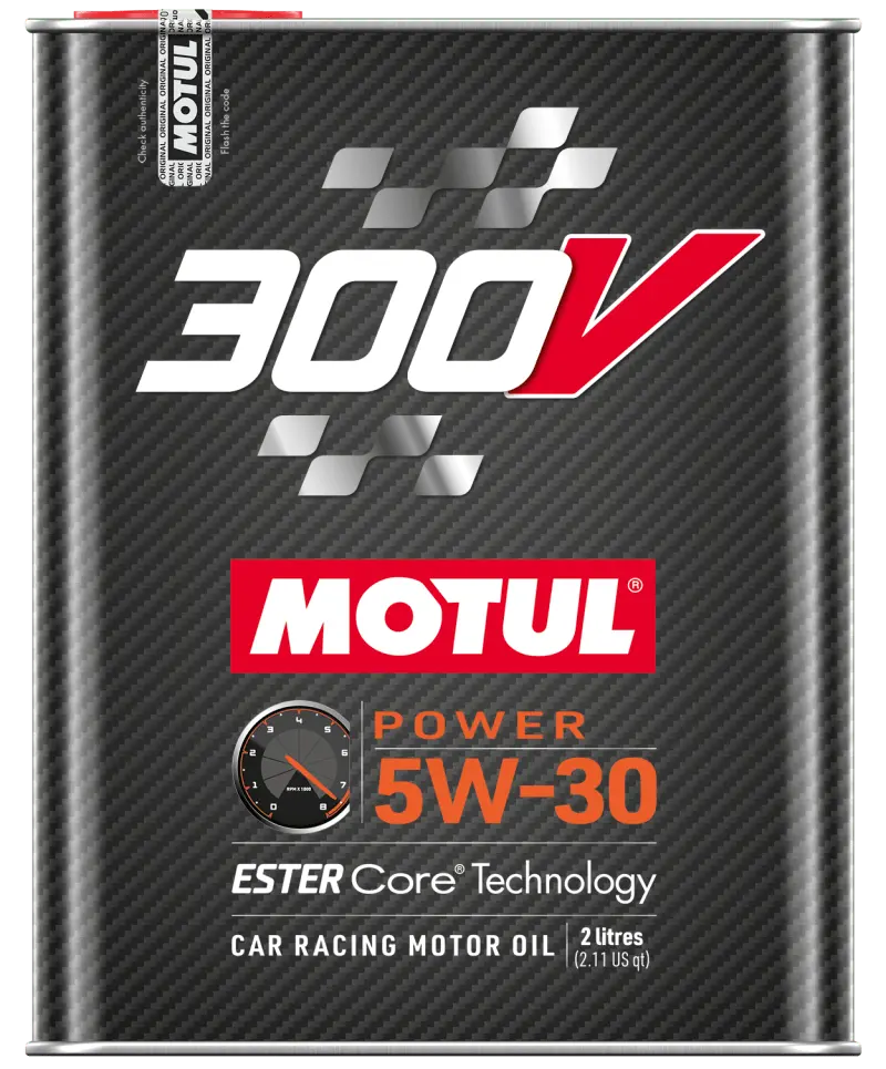 Motul 300V Power Racing 5W30 Synthetic-Ester Racing Oil - 2L 1