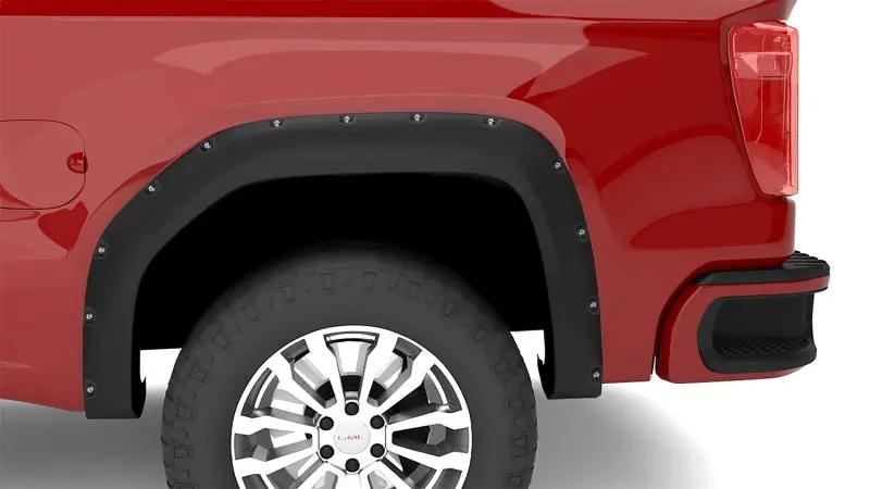 Lund 19-21 Gm Silverado/Sierra Rx-Rive Textured Elite Series Fender Flares W/Black Bolts - Black 4Pc 1