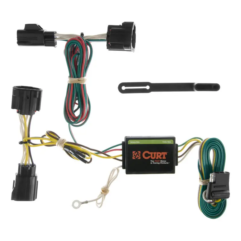 Curt 06-10 Jeep Commander Custom Wiring Harness (4-Way Flat Output) 1