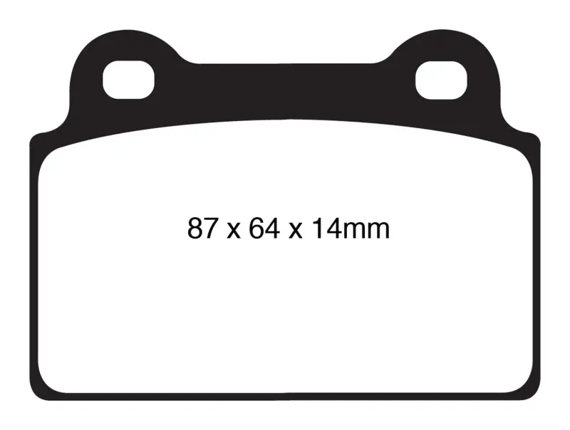 Ebc Yellowstuff Rear Brake Pads For 2008–2016 Mitsubishi Lancer Evolution X (2.0L Turbo) 1