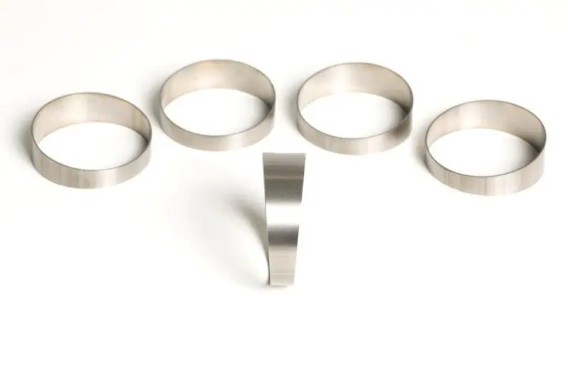 Ticon Industries 4.0In 45 Degree 1D/4In Clr Tight Radius 1.2Mm/.047In Wall Titanium Pie Cuts - 5Pk 1