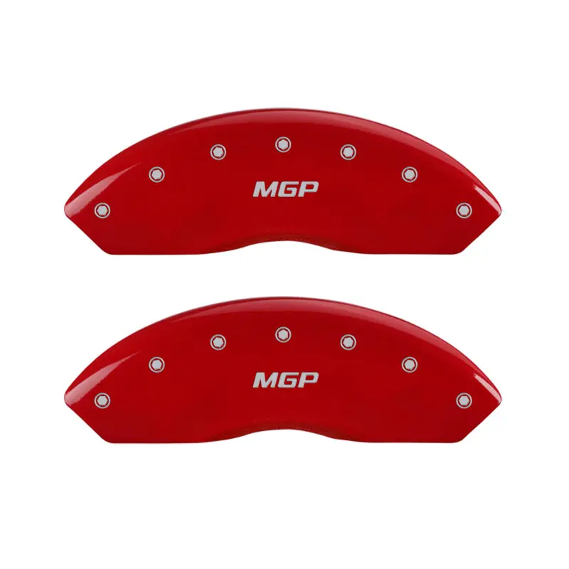 Mgp Red-Anodized 4-Piston Caliper Covers For Front & Rear Axles 1