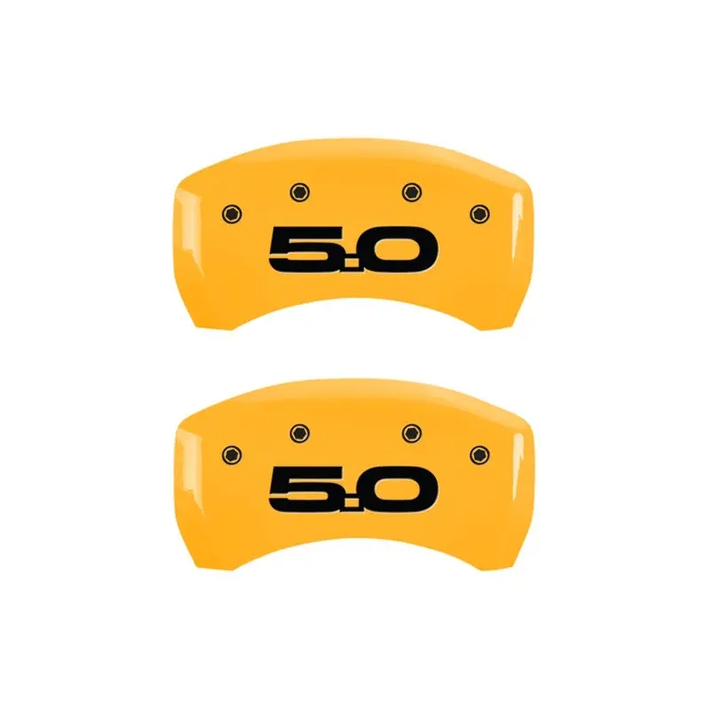 Mgp Rear-Only Caliper Cover Pair – Yellow Finish With Black Engraving For 2015–2050 Vehicles 1