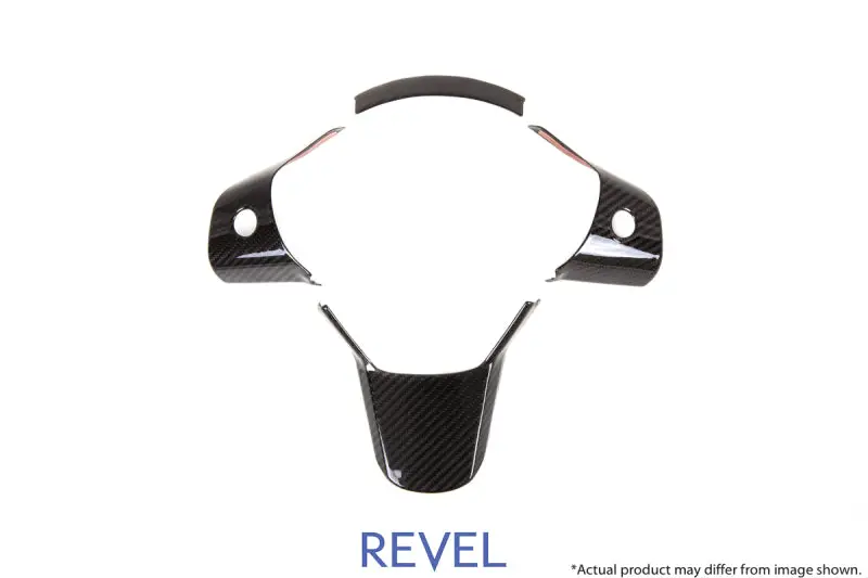 Revel Gt Dry Carbon Fiber Steering Wheel Inserts – 3-Piece Set For Tesla Model 3 1