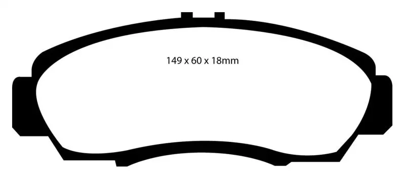 Ebc Yellowstuff High-Performance Front Brake Pads For 2001–2003 Acura Cl 3.2L 1