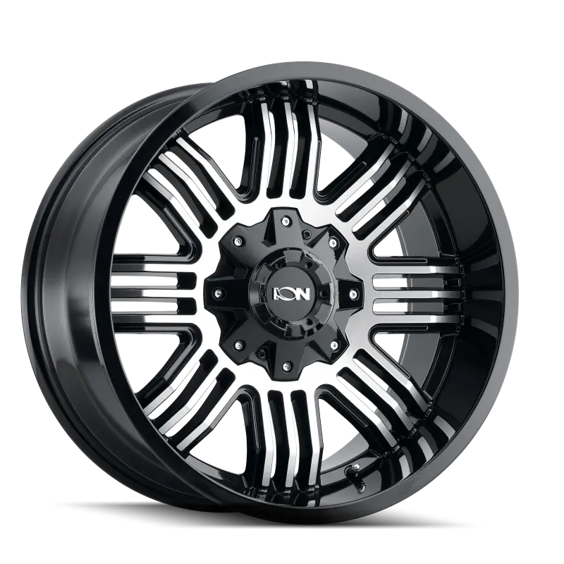 Ion Type 144 Forged Alloy Wheel – 17X9", 6X135 Bolt Pattern, -12Mm Offset, 106Mm Hub Bore, Black/Machined Finish 1