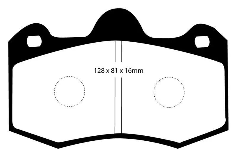Ebc 10+ Lotus Evora 3.5 Redstuff Front Brake Pads 1