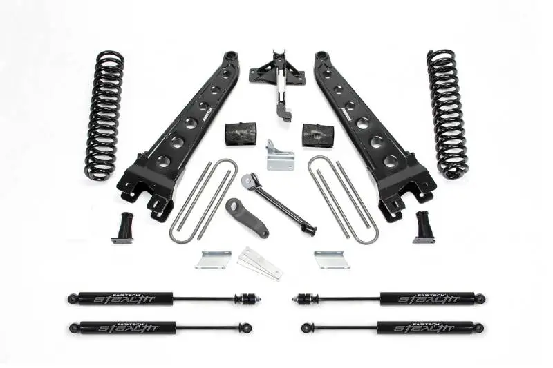 Fabtech 11-13 Ford F450/550 4Wd 10 Lug 6In Radius Arm System W/Stealth Shocks 1