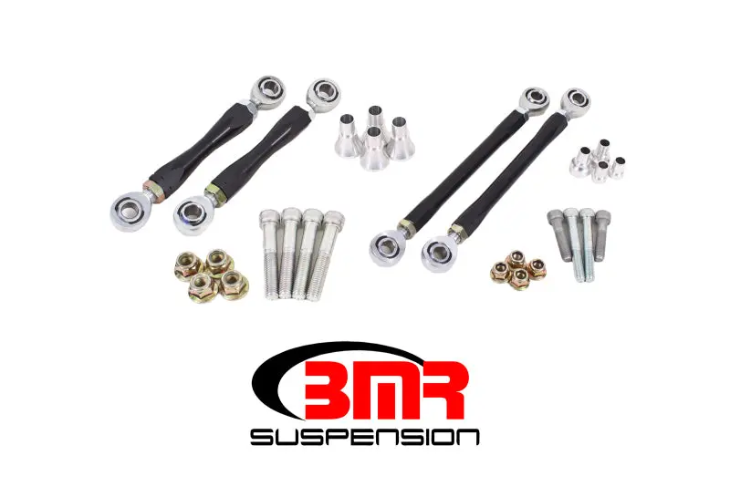 Bmr Sway Bar End Link Kit — Front & Rear, Black Coated, For 2008–2017 Dodge Challenger 1