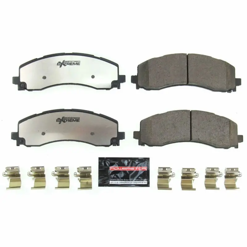Power Stop Z36 Heavy-Duty Rear Brake Pads With Hardware – Optimized For 2019 Ram 2500 Trucks And Towing Applications 1