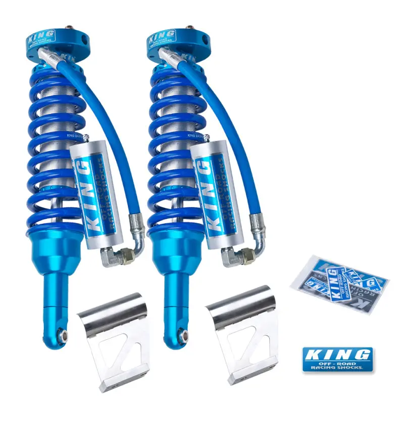 King 2.5" Remote Reservoir Coilovers — Front Pair For 2010+ Toyota 4Runner 1