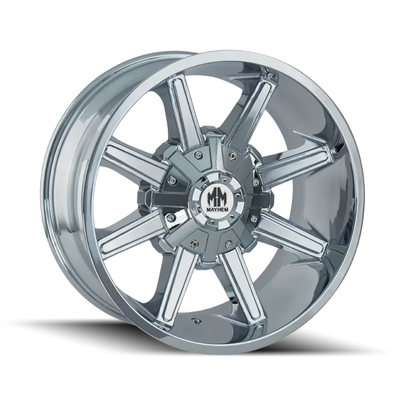 Mayhem Arsenal Chrome Wheel – 18X9", 5X114.3 Bolt Pattern, -12Mm Offset, 87Mm Hub Bore 1