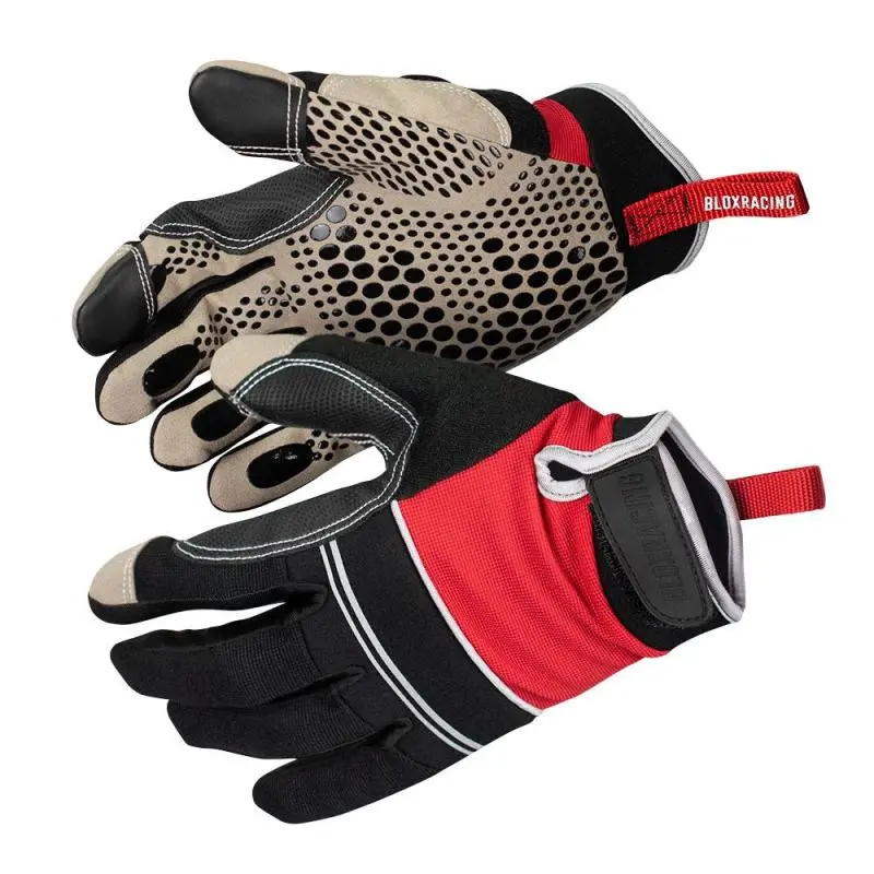Blox Racing Logo Work Gloves – Extra Large Mechanics Fit 1