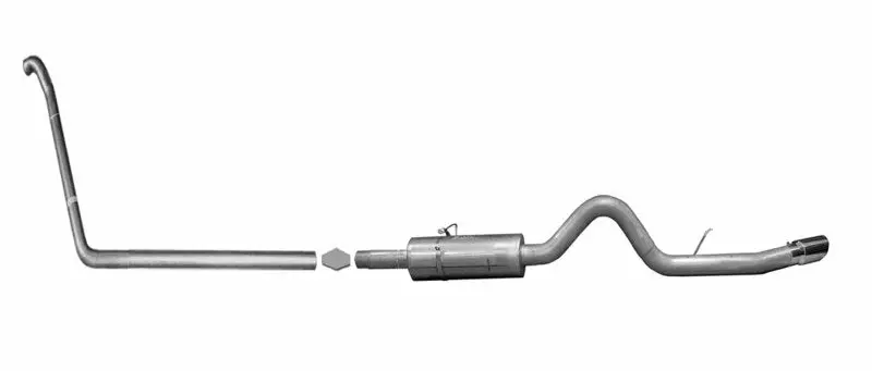 Gibson 99-03 Ford F-250 Super Duty Lariat 7.3L 4In Turbo-Back Single Exhaust - Stainless 1