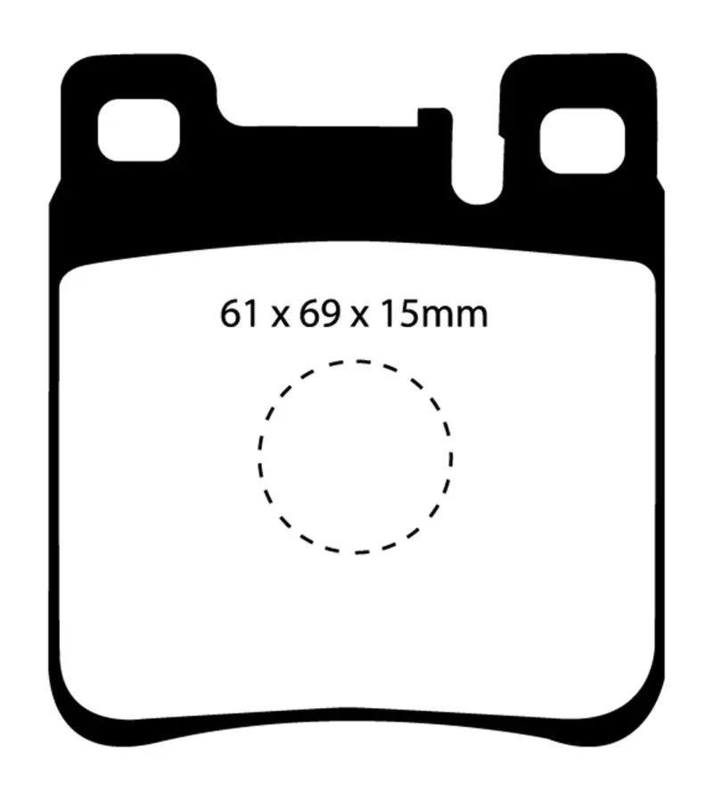 Ebc 05-06 Chrysler Crossfire 3.2 Srt6 Yellowstuff Rear Brake Pads 1