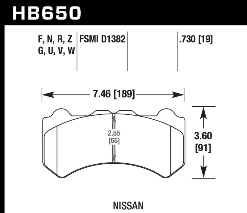 Hawk Performance Ceramic Front Brake Pads For 2009–2011 Nissan Gt-R 1