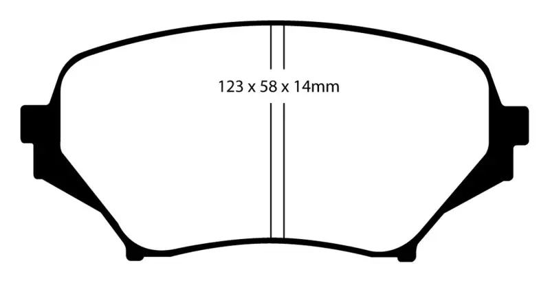 Ebc Yellowstuff Front Brake Pads – 2006–2015 Mazda Miata Mx-5 (2.0L) 1