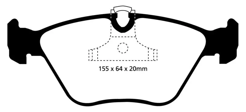 Ebc 04-06 Bmw X3 2.5 (E83) Redstuff Front Brake Pads 1