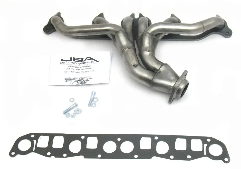 Jba Cat-Forward Header For 1991–1999 Jeep Cherokee (Xj) 4.0L – 1.5-Inch Primary Tubes, 409 Stainless Steel 1