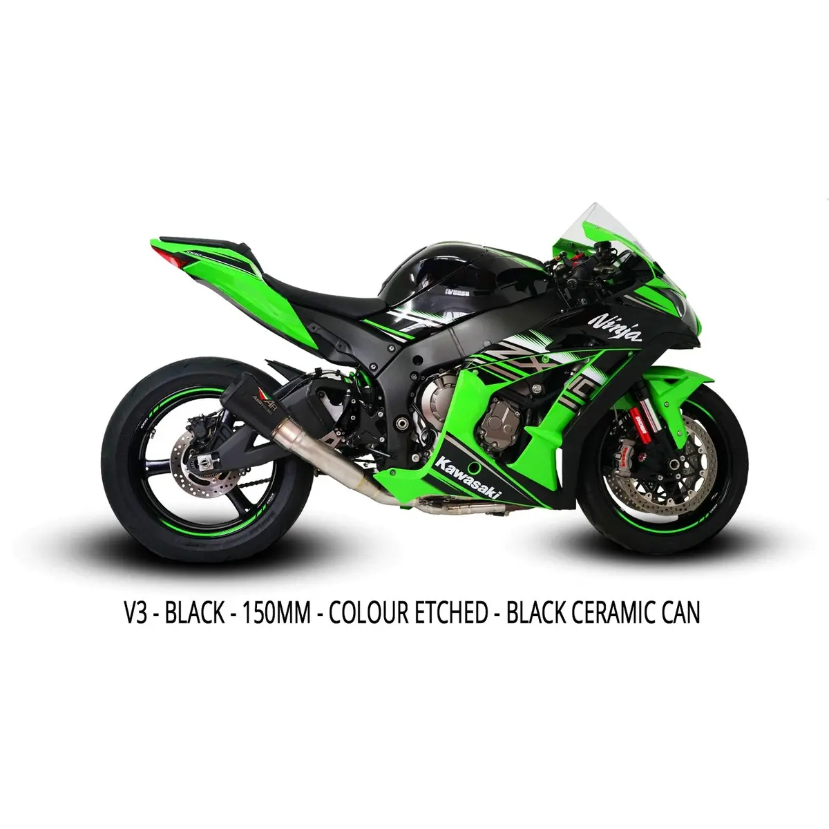 Austin Racing V3 De-Cat Race Exhaust System For 2010-19 Kawasaki Ninja Zx-10R 1